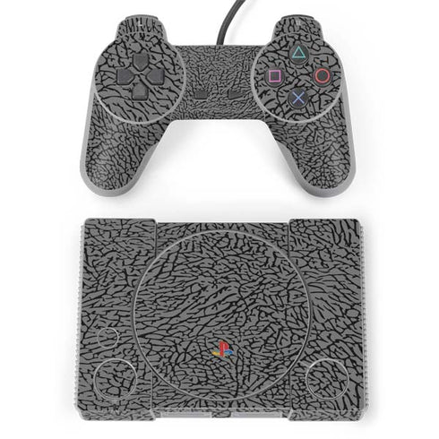 Elephant Print Grey PlayStation Classic Bundle Skin