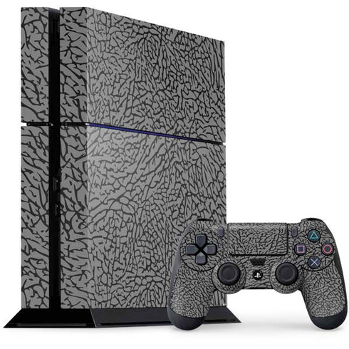 Elephant Print Grey PS4 Console and Controller Bundle Skin