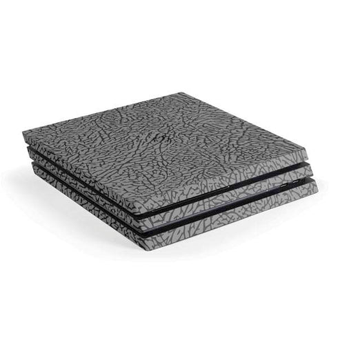 Elephant Print Grey PS4 Pro Console Skin