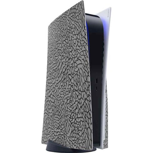 Elephant Print Grey PS5 Console Skin