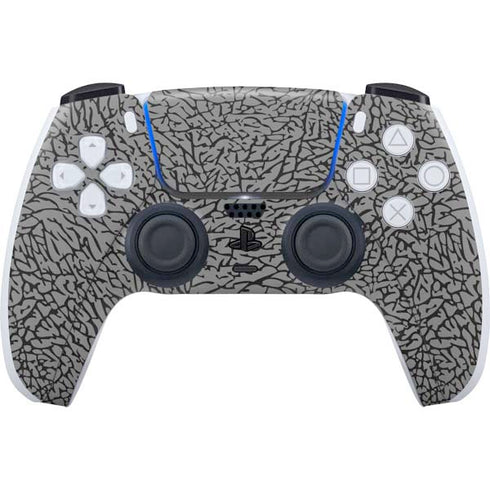 Elephant Print Grey PS5 Controller Skin