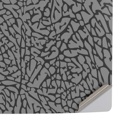 Elephant Print Grey PS5 Slim Disk Console Skin