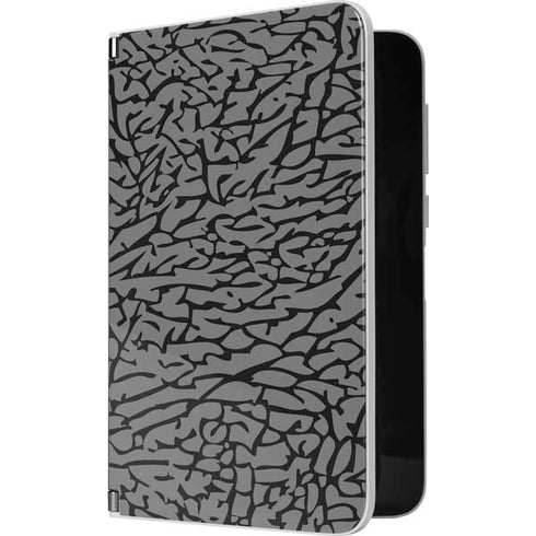 Elephant Print Grey Surface Duo Skin