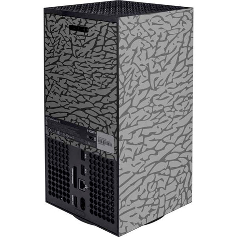 Elephant Print Grey Xbox Series X Console Skin