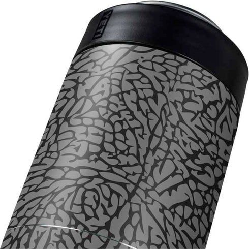 Elephant Print Grey Yeti Colster Can Insulator Skin