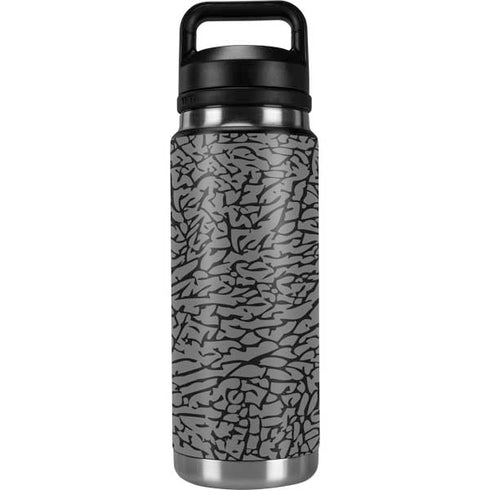 Elephant Print Grey YETI Rambler 26oz Bottle Skin