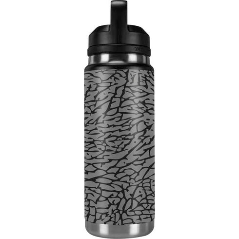 Elephant Print Grey YETI Rambler 26oz Bottle Skin