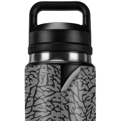 Elephant Print Grey YETI Rambler 26oz Bottle Skin