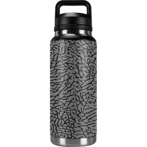 Elephant Print Grey YETI Rambler 36oz Bottle Skin