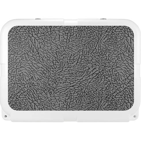 Elephant Print Grey YETI Tundra 35 Hard Cooler Skin