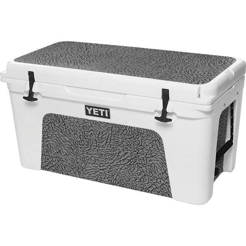 Elephant Print Grey YETI Tundra 75 Hard Cooler Skin