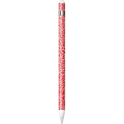 Elephant Print Red Apple Pencil (1st Gen, 2017) Skin