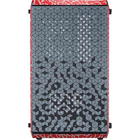 Elephant Print Red Cooler Master MasterBox Q300L Mini Tower Skin