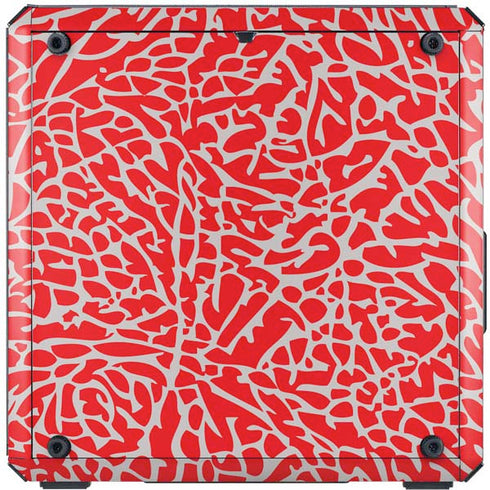 Elephant Print Red Cooler Master MasterBox Q300L Mini Tower Skin