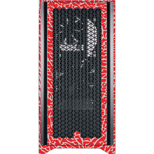 Elephant Print Red Corsair 4000D Tempered Glass Mid-Tower ATX Case Skin