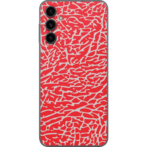 Elephant Print Red Galaxy A14 5G Skin