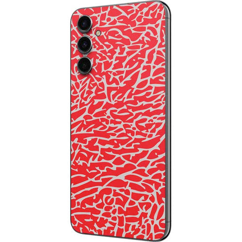 Elephant Print Red Galaxy A14 5G Skin