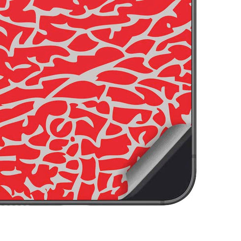Elephant Print Red Galaxy A14 5G Skin