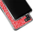 Elephant Print Red Galaxy A21 Clear Case