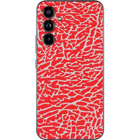 Elephant Print Red Galaxy A54 5G Skin