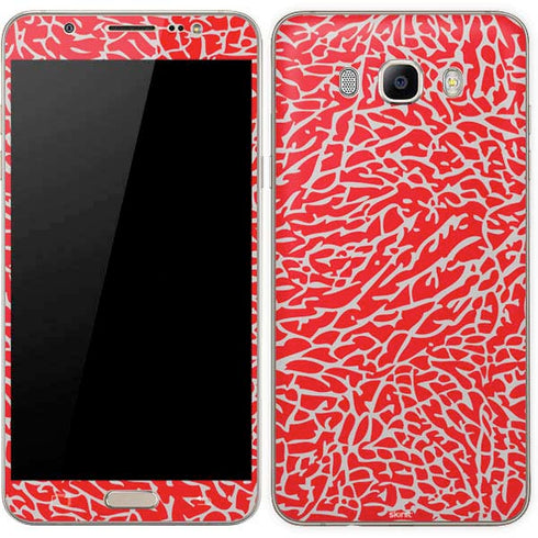 Elephant Print Red Galaxy J7 Skin