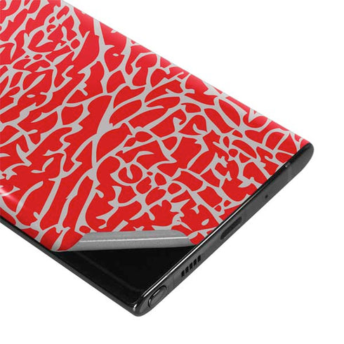 Elephant Print Red Galaxy Note 10 Skin