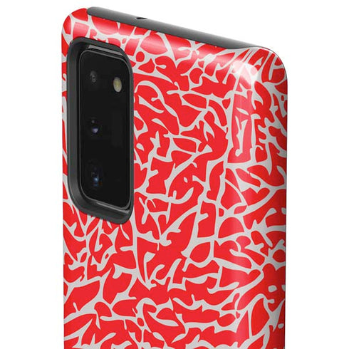 Elephant Print Red Galaxy Note20 5G Pro Case