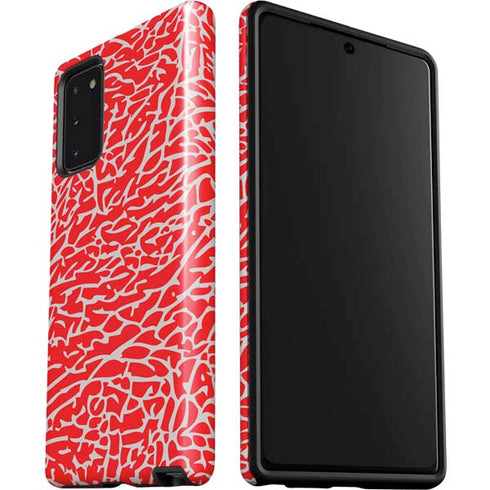 Elephant Print Red Galaxy Note20 5G Pro Case