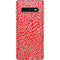 Elephant Print Red Galaxy S10 Skin