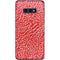 Elephant Print Red Galaxy S10e Skin