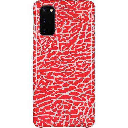 Elephant Print Red Galaxy S20 Lite Case