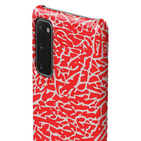 Elephant Print Red Galaxy S20 Lite Case