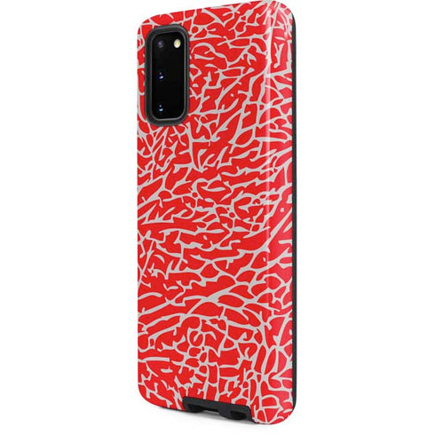 Elephant Print Red Galaxy S20 Pro Case