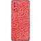 Elephant Print Red Galaxy S20 Skin