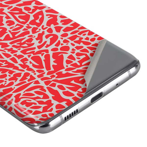 Elephant Print Red Galaxy S20 Ultra 5G Skin