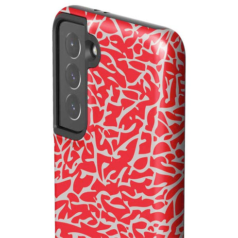 Elephant Print Red Galaxy S21 5G Pro Case