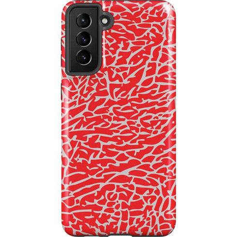 Elephant Print Red Galaxy S21 Plus 5G Pro Case