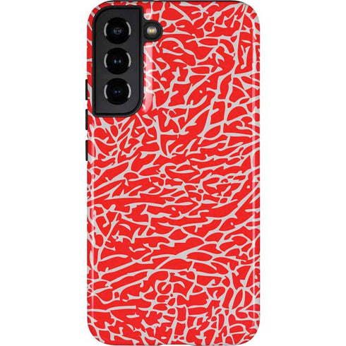 Elephant Print Red Galaxy S22 Plus Pro Case