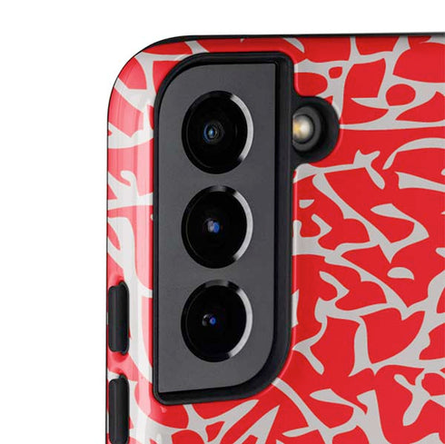 Elephant Print Red Galaxy S22 Plus Pro Case