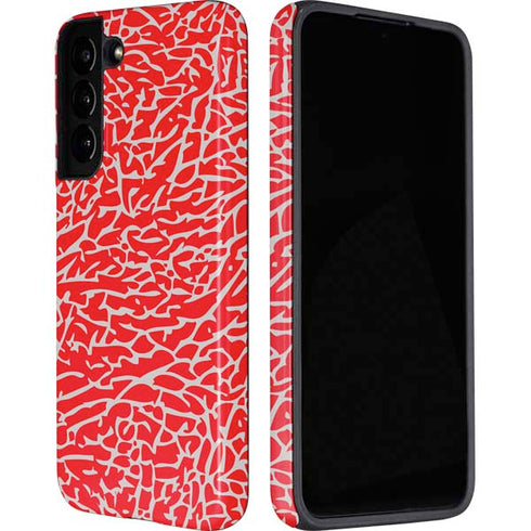 Elephant Print Red Galaxy S22 Pro Case