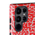 Elephant Print Red Galaxy S22 Ultra Pro Case