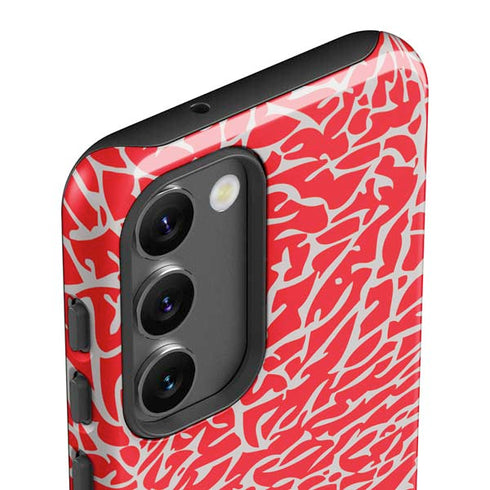 Elephant Print Red Galaxy S23 Plus Pro Case