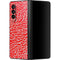 Elephant Print Red Galaxy Z Fold3 5G Skin