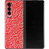 Elephant Print Red Galaxy Z Fold3 5G Skin
