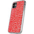 Elephant Print Red iPhone 11 Clear Case