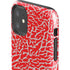 Elephant Print Red iPhone 11 Impact Case