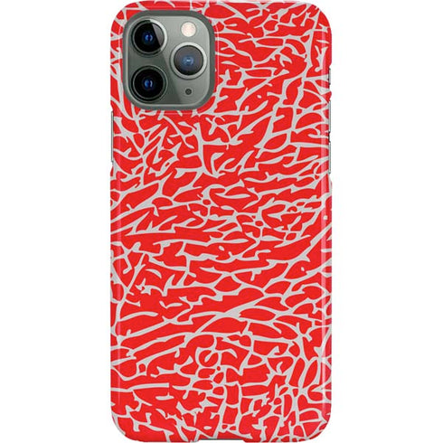 Elephant Print Red iPhone 11 Pro Lite Case