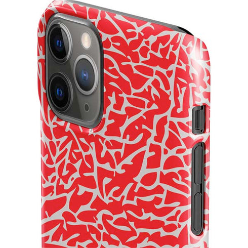 Elephant Print Red iPhone 11 Pro Lite Case