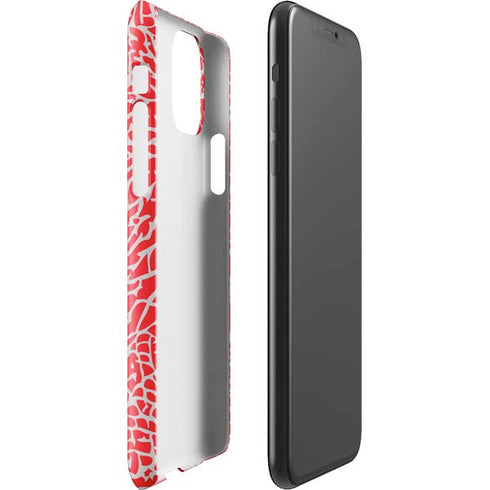 Elephant Print Red iPhone 11 Pro Max Lite Case
