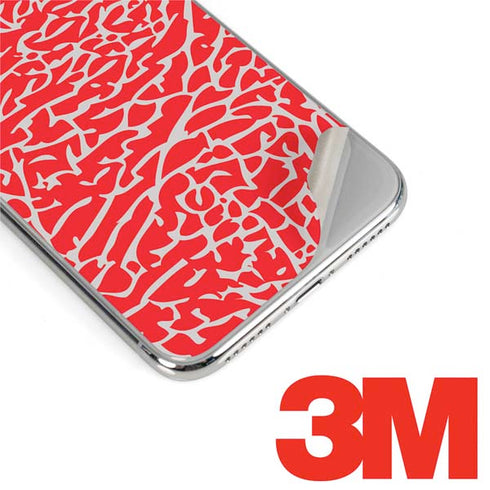 Elephant Print Red iPhone 11 Pro Skin